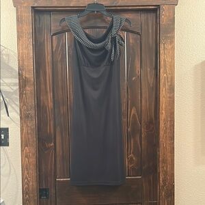 Elegant Black and White Dress